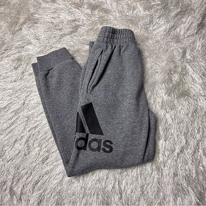 Adidas Gray Sweatpants Relaxed Fit Tapered
